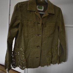 Anthropologie Jacket Utility green